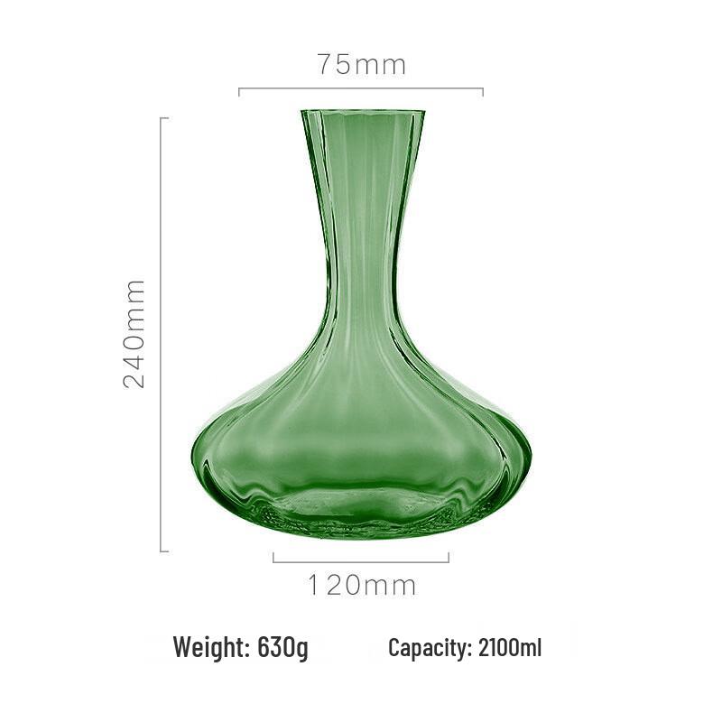 Retro Green Ribbed Wine Decanter
Retro Green Ribbed Wine Decanter
