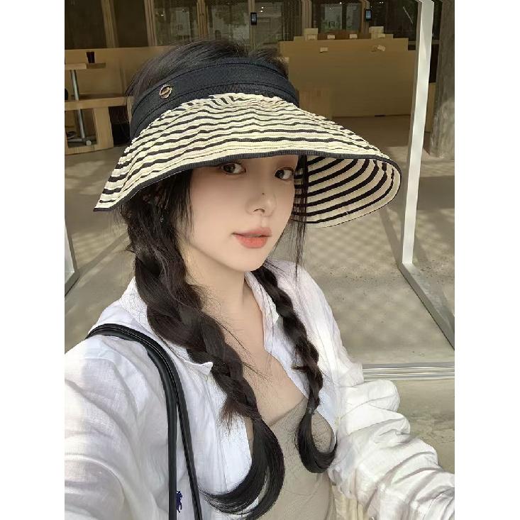 New style open-top shell hat for women, sun hat with open top, UV protection, large brim, striped fisherman hat M(55-59cm)
New style open-top shell hat for women, sun hat with open top, UV protection, large brim, striped fisherman hat M(55-59cm)