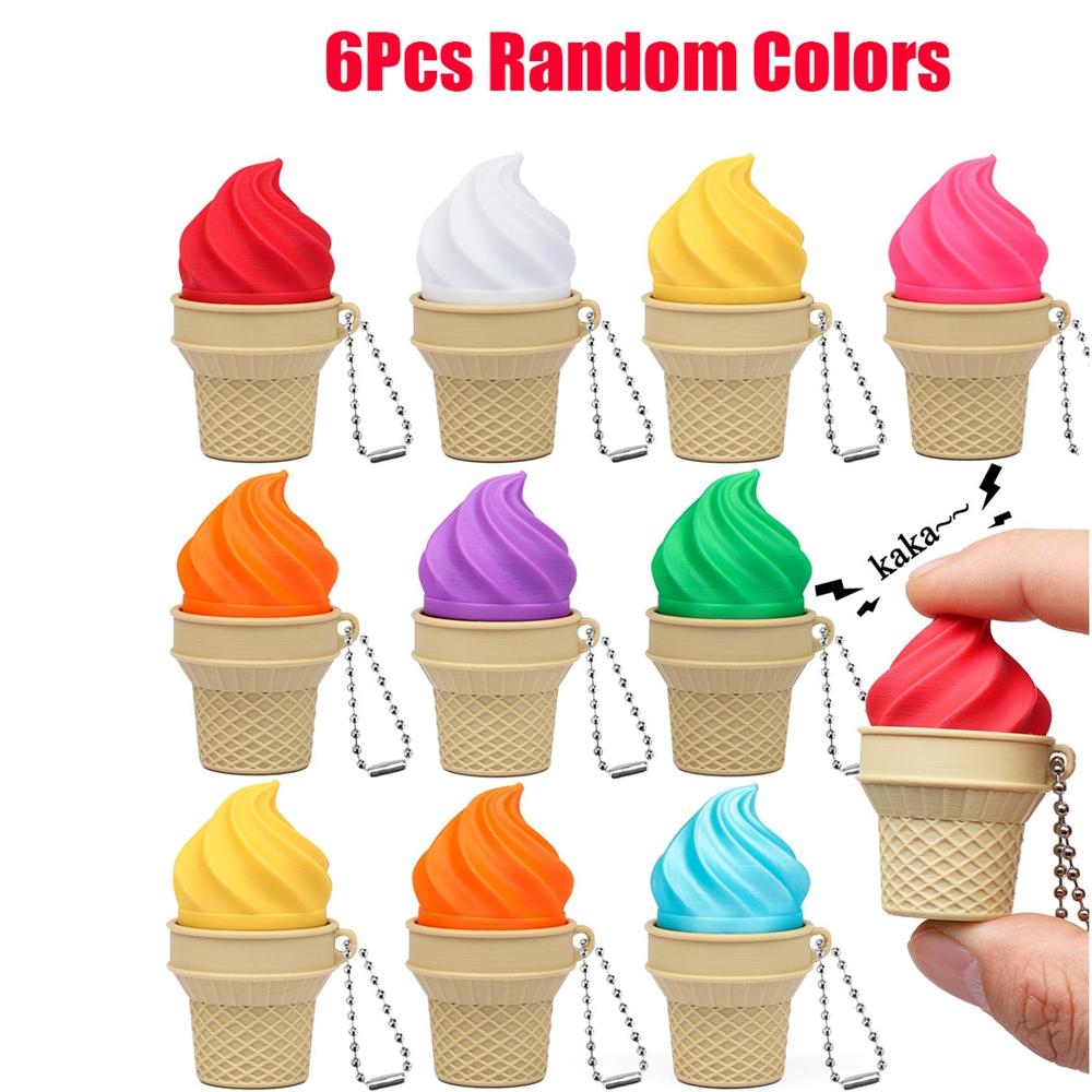 6PCS Ice Cream Fidget Toys Clicker Fidget Sensory Toy Colorful Relieve Stress Anxiety Keychains OneSize
6PCS Ice Cream Fidget Toys Clicker Fidget Sensory Toy Colorful Relieve Stress Anxiety Keychains OneSize