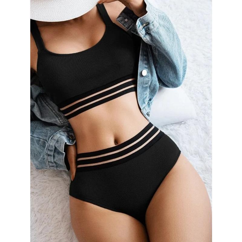 Women s Tank Top Push Up Swimsuit 2 Piece High Waisted Bikini Set for Women Color Block Bikinis Tummy Control Bathing Suit S
Women s Tank Top Push Up Swimsuit 2 Piece High Waisted Bikini Set for Women Color Block Bikinis Tummy Control Bathing Suit S