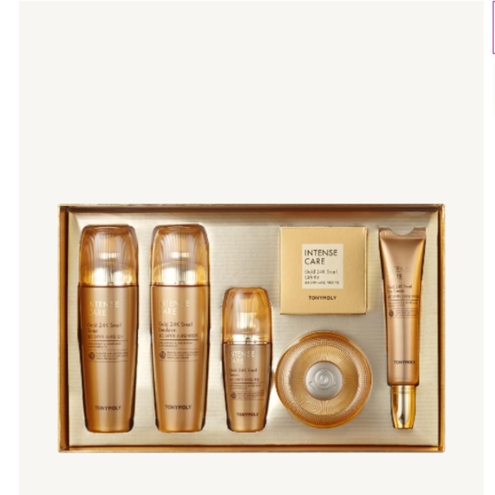 Tony Moly Intense Care Gold 24K Snail 5-piece Set
Tony Moly Intense Care Gold 24K Snail 5-piece Set