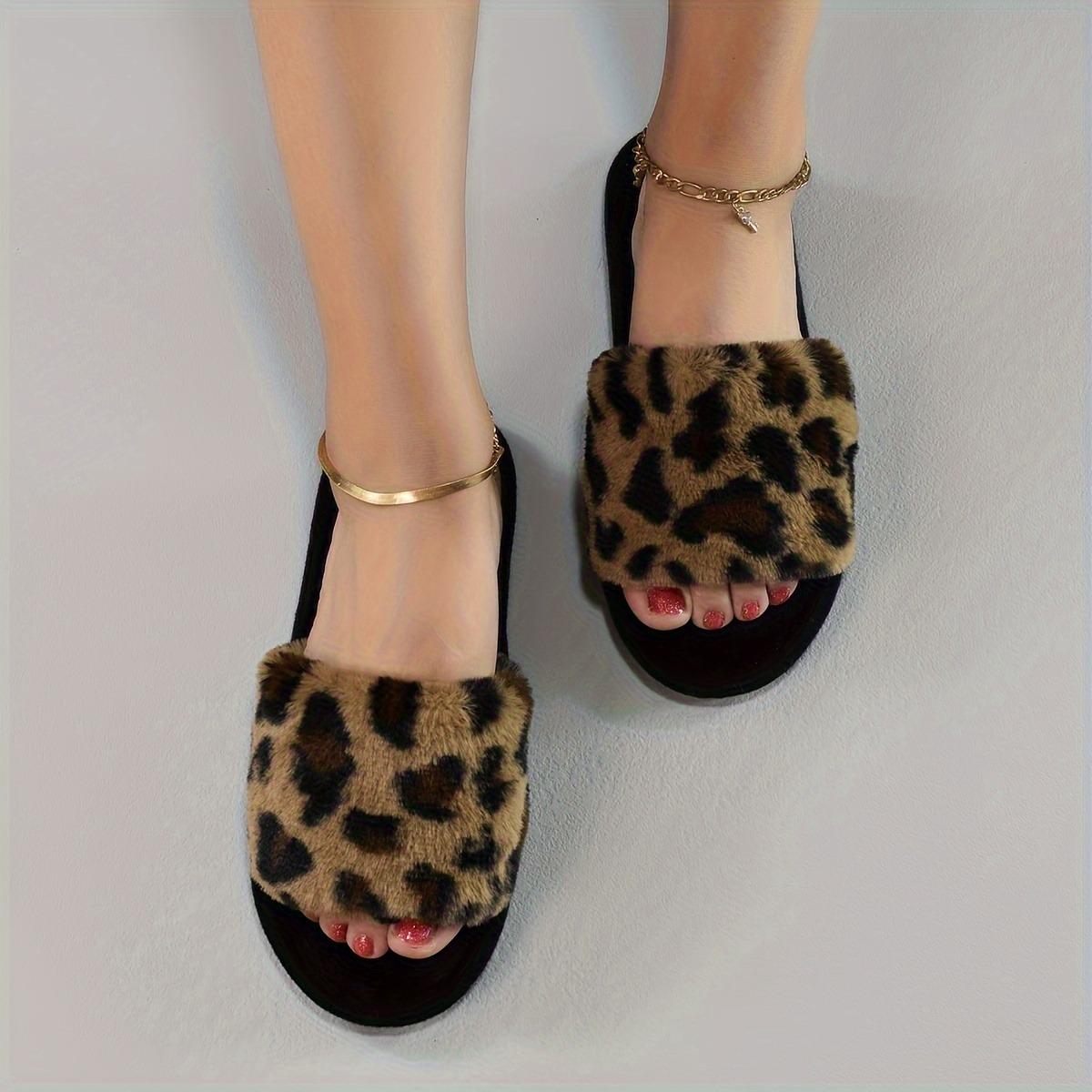 Ladies Leopard Print Flat Slippers - Soft, Warm, and Comfortable Indoor Shoes with Cushioned Soles, Suitable for Both Indoor and Outdoor Use 36-37 кофейный
Ladies Leopard Print Flat Slippers - Soft, Warm, and Comfortable Indoor Shoes with Cushioned Soles, Suitable for Both Indoor and Outdoor Use 36-37 кофейный