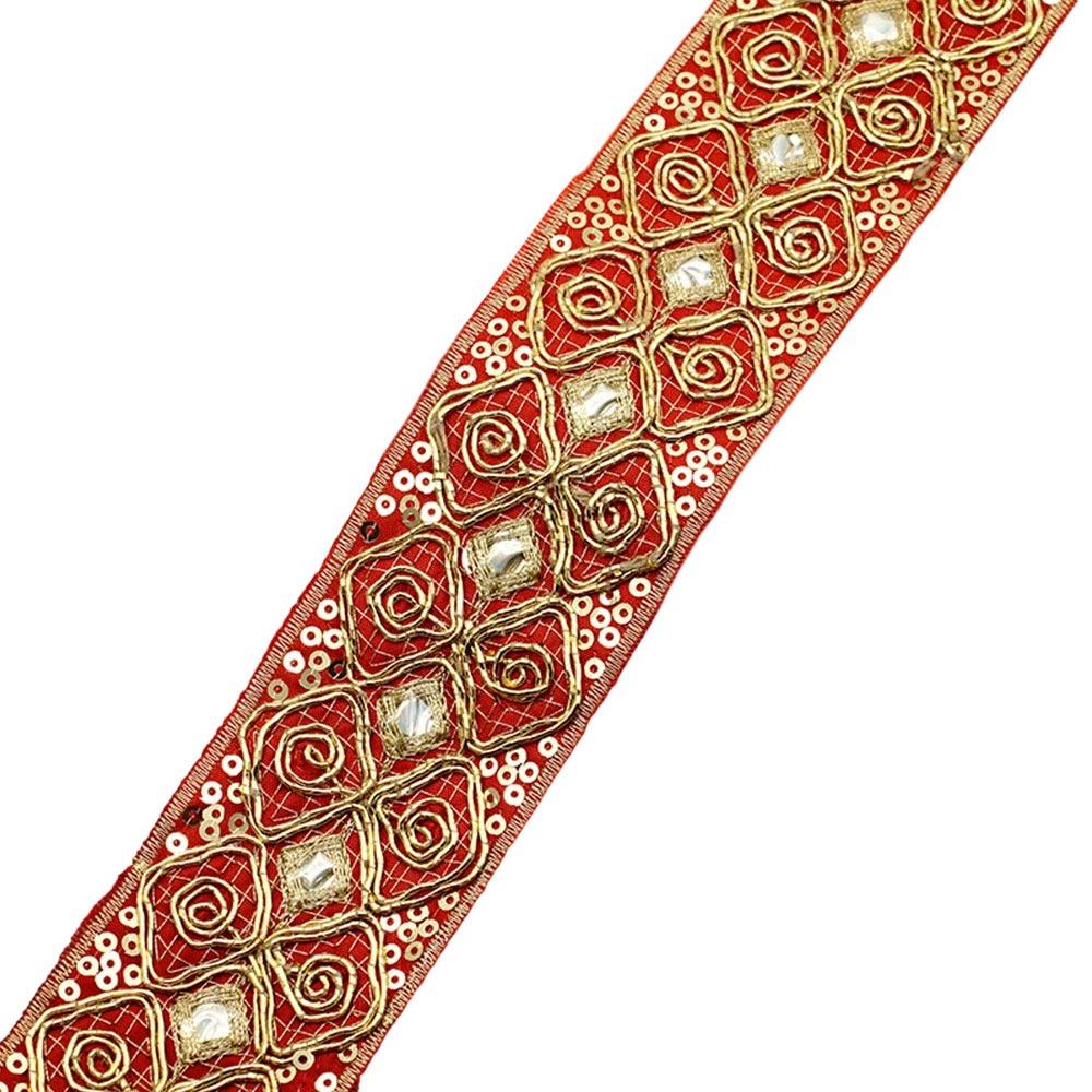 4.5cm Wide Embroidered Lace Webbing Handmade 10 Yards Sequin Lace Ribbon Sequins Embroidery Gold Thread Ethnic Lace Ribbon One Size
4.5cm Wide Embroidered Lace Webbing Handmade 10 Yards Sequin Lace Ribbon Sequins Embroidery Gold Thread Ethnic Lace Ribbon One Size