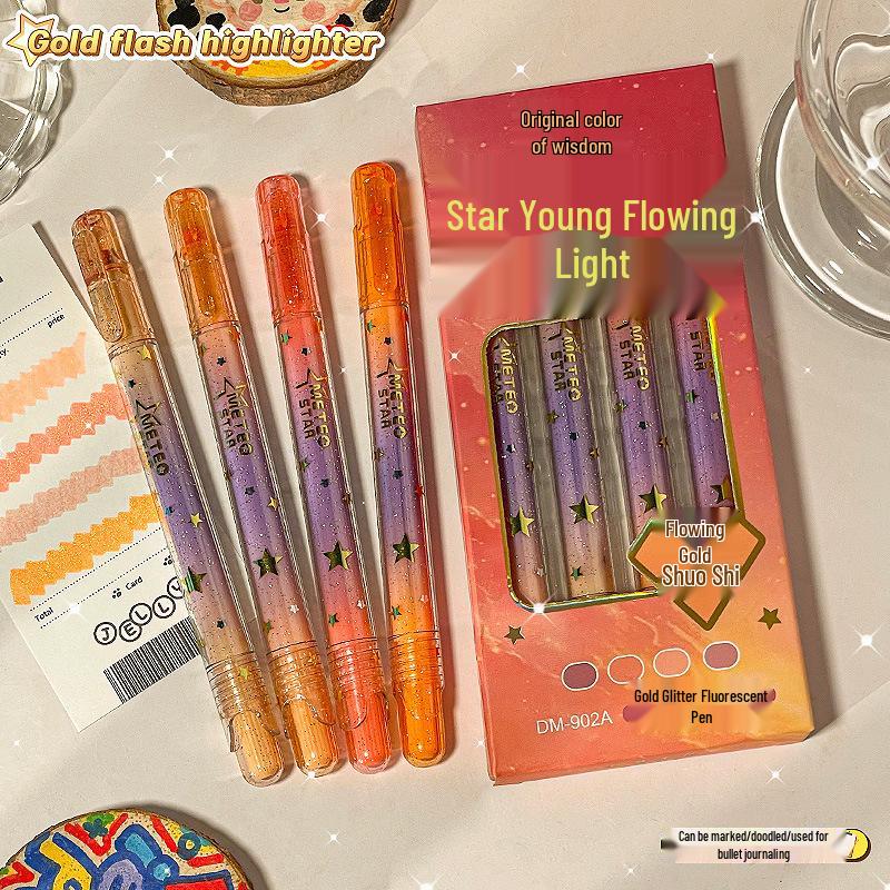 12-Color Low-Saturation Glitter Gel Pens for Note-Taking Oblique Tip
12-Color Low-Saturation Glitter Gel Pens for Note-Taking Oblique Tip