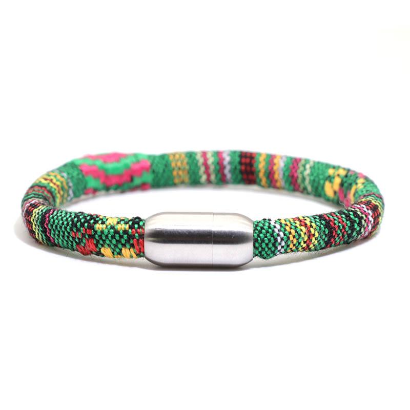Bohemia Bracelet Homme Female Stainless Steel Braclet With Magnet Minimalist 8mm Rope Turkish Braslet Gift For Couple Love Joyas 20.5cm(8inch) срібні зелений колір
Bohemia Bracelet Homme Female Stainless Steel Braclet With Magnet Minimalist 8mm Rope Turkish Braslet Gift For Couple Love Joyas 20.5cm(8inch) срібні зелений колір