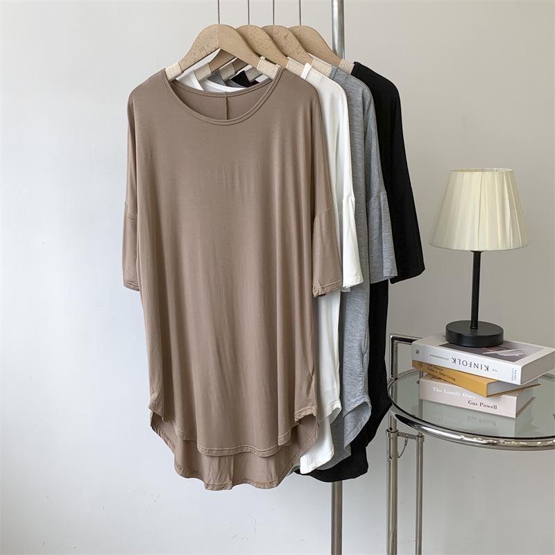Women s Modal Short-Sleeve T-Shirt Dress - Mid-Length, Loose-Fit, Lazy Style Dancewear One Size хакі
Women s Modal Short-Sleeve T-Shirt Dress - Mid-Length, Loose-Fit, Lazy Style Dancewear One Size хакі