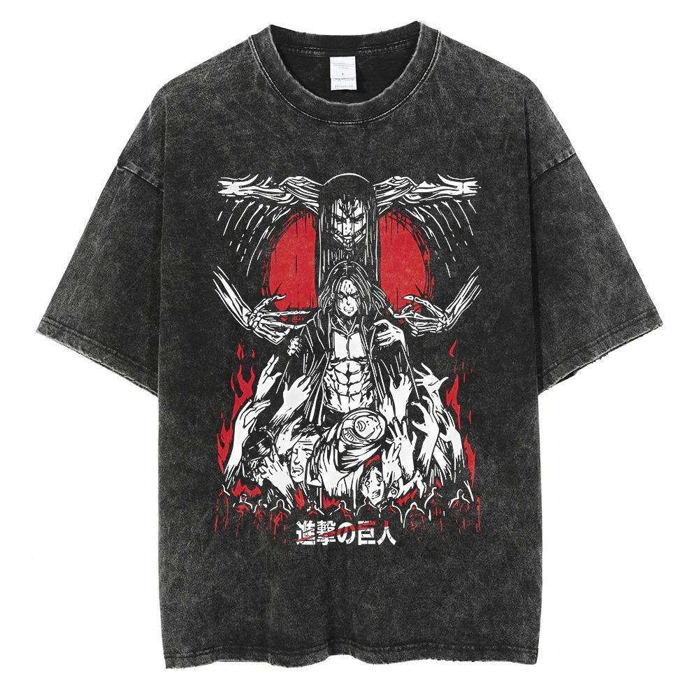 Hotblood Anima Attack on Titan Graphic Print TShirt Men Women Harajuku Vintage Washed Cotton Solf Summer New Tee Oversized Top S
Hotblood Anima Attack on Titan Graphic Print TShirt Men Women Harajuku Vintage Washed Cotton Solf Summer New Tee Oversized Top S