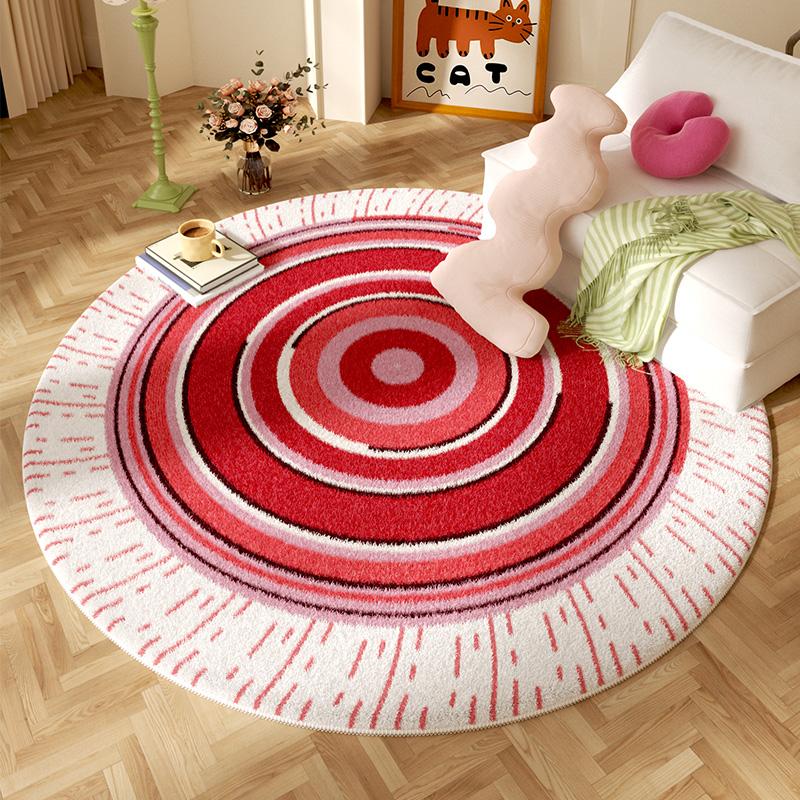 Розовое украшение гостиной Одиночный диван Ковер Милые коврики-леденцы для спальни Красочный круглый плюшевый ковер Пушистый мягкий толстый коврик 80x80CM
Розовое украшение гостиной Одиночный диван Ковер Милые коврики-леденцы для спальни Красочный круглый плюшевый ковер Пушистый мягкий толстый коврик 80x80CM