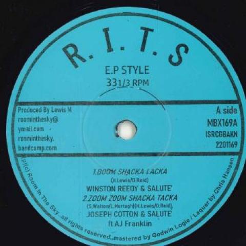 7inch Record WINSTON REEDY & SALUTE (4) / JOSEPH - Boom Shacka Lacka / Zoom Zoom Shack MBX169 Room In The Sky 2022 Jamaica Reggae, Ska & Dub
7inch Record WINSTON REEDY & SALUTE (4) / JOSEPH - Boom Shacka Lacka / Zoom Zoom Shack MBX169 Room In The Sky 2022 Jamaica Reggae, Ska & Dub