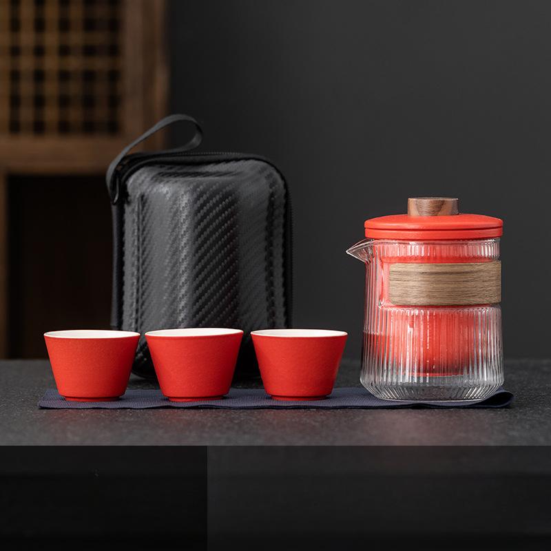 Portable Glass Travel Teaware Sets Outdoor Kung Fu Tea Brewing Portable Heat-resistant Tea Cup
Portable Glass Travel Teaware Sets Outdoor Kung Fu Tea Brewing Portable Heat-resistant Tea Cup