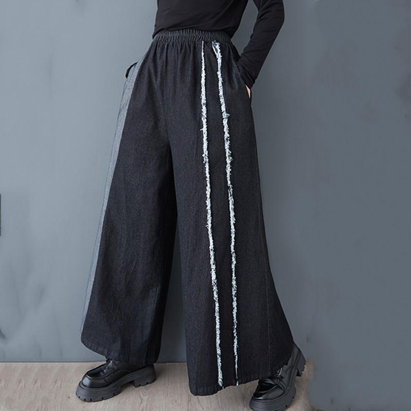 Весна осень плюс размер Винтаж пэчворк высокая талия повседневные свободные женские джинсы деним широкие брюки чёрный
Весна осень плюс размер Винтаж пэчворк высокая талия повседневные свободные женские джинсы деним широкие брюки чёрный