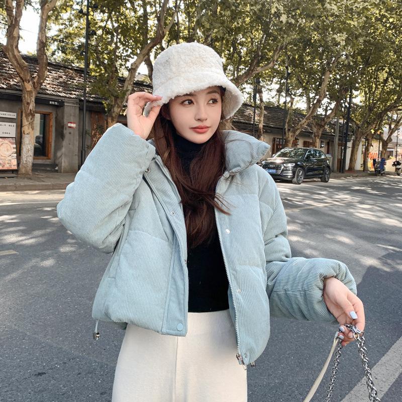 Winter new down cotton jacket small man thickened student short loose bread jacket women S чорний
Winter new down cotton jacket small man thickened student short loose bread jacket women S чорний