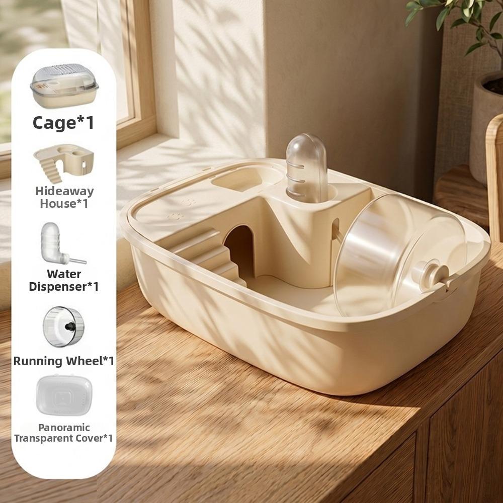 2-Layer Platform Hamster Cage Openable Top Small Animals Cages Hamster Travel Cage for Gerbils бежевий
2-Layer Platform Hamster Cage Openable Top Small Animals Cages Hamster Travel Cage for Gerbils бежевий