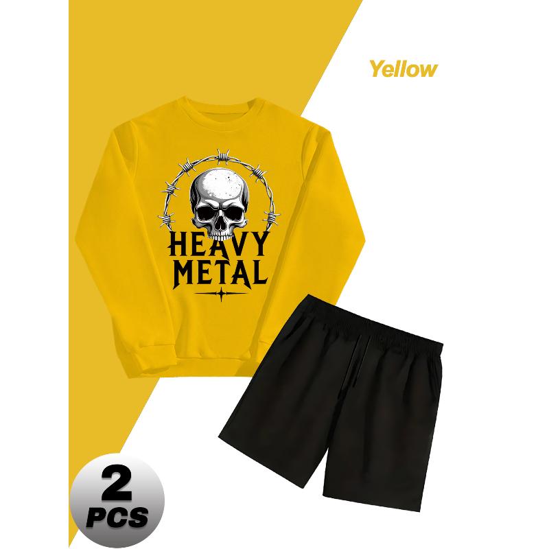 Crew Neck Long Sleeve Sweatshirt and Shorts Men s Polyester Set Soft XXL жовтий
Crew Neck Long Sleeve Sweatshirt and Shorts Men s Polyester Set Soft XXL жовтий