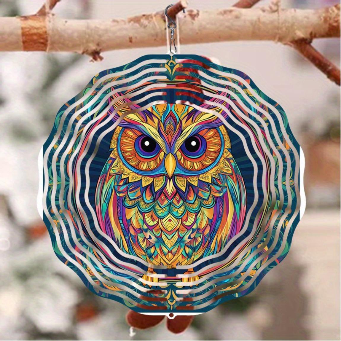 Vibrant Hand Painted Owl Wind Chime 3D Metal Garden Decor Colorful Outdoor Hanging Ornament with Swivel Hook Perfect for Thanksgiving
Vibrant Hand Painted Owl Wind Chime 3D Metal Garden Decor Colorful Outdoor Hanging Ornament with Swivel Hook Perfect for Thanksgiving