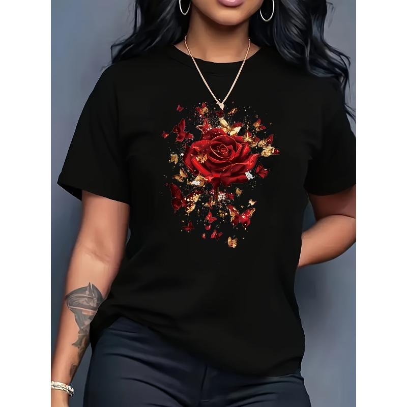 European Size European Size Fashionable T-Shirt for Women S Clothing 4XL чорний
European Size European Size Fashionable T-Shirt for Women S Clothing 4XL чорний