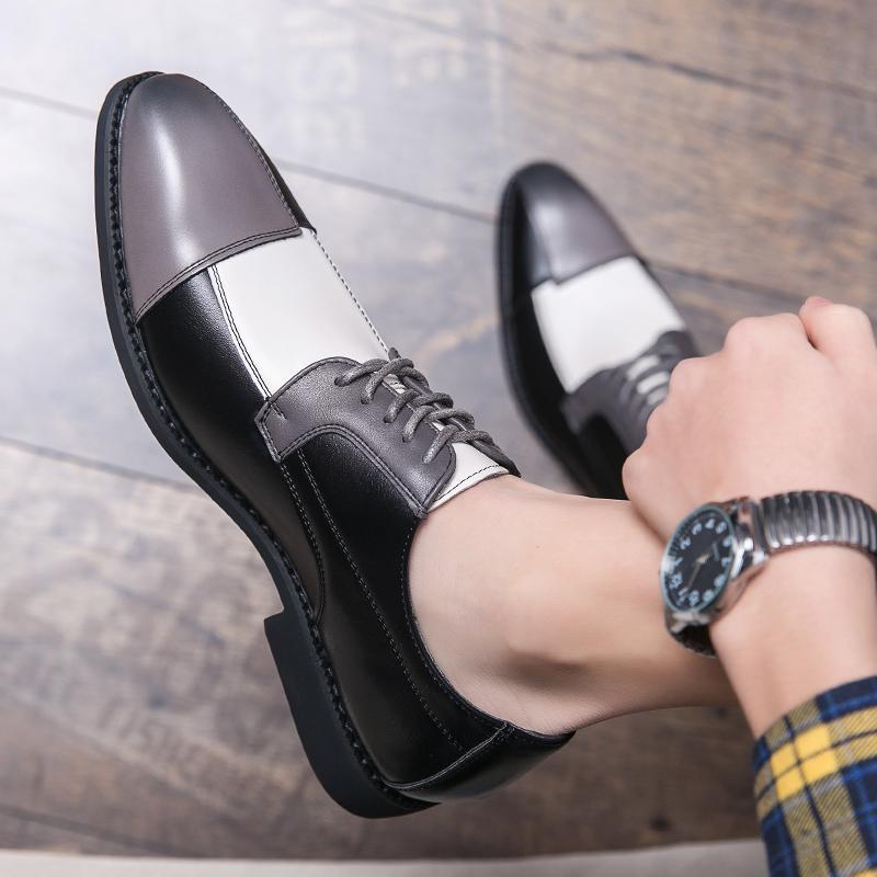 Leather shoes men s fashion summer square head first layer cowhide business dress Brock work three joint Oxford men s shoes 38
Leather shoes men s fashion summer square head first layer cowhide business dress Brock work three joint Oxford men s shoes 38