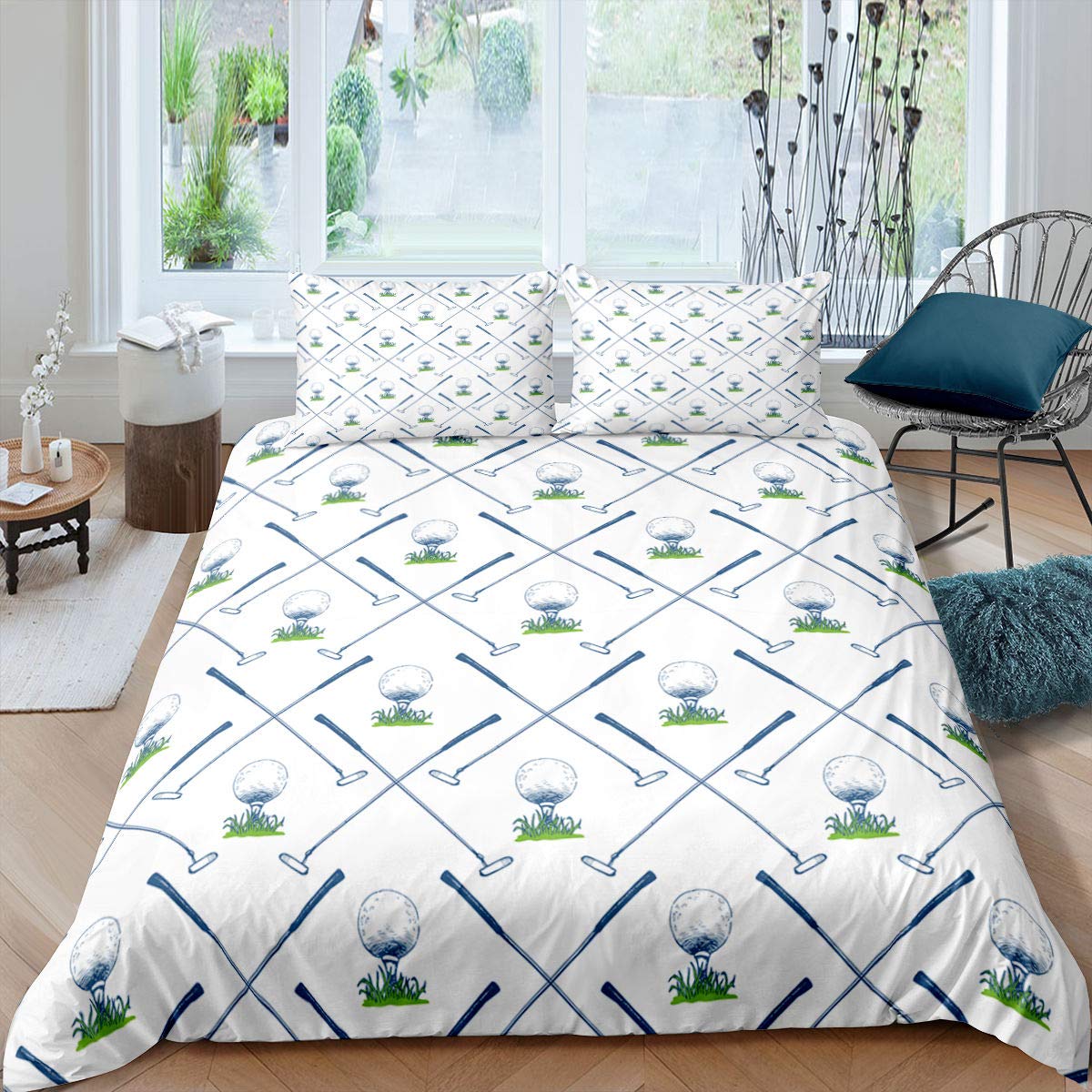 Golf Duvet Cover Set Golf Club Athlete Twin Bedding Set Microfiber Grass Leaf Branches Sports Game Theme Double King Quilt Cover EU single(135x200cm)
Golf Duvet Cover Set Golf Club Athlete Twin Bedding Set Microfiber Grass Leaf Branches Sports Game Theme Double King Quilt Cover EU single(135x200cm)