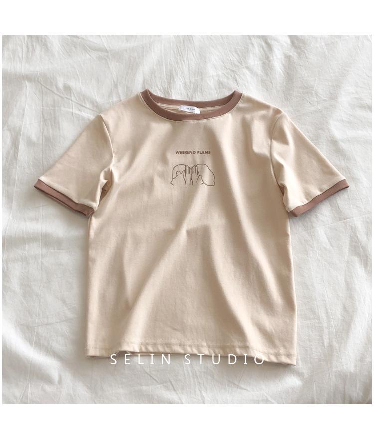 Женская футболка с коротким рукавом свободного кроя в корейском стиле 2024 - Модный летний топ M абрикосовый
Женская футболка с коротким рукавом свободного кроя в корейском стиле 2024 - Модный летний топ M абрикосовый