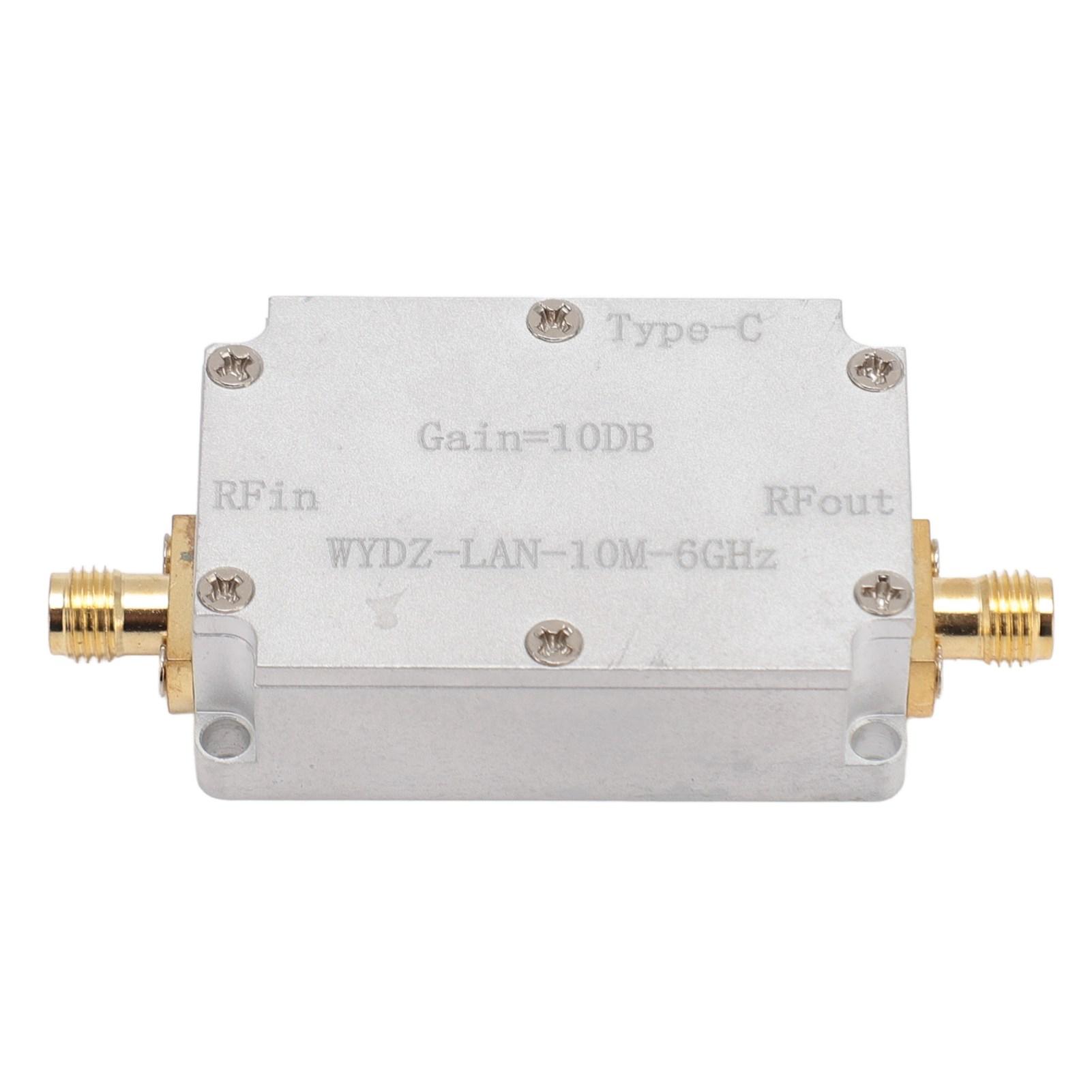 Усилитель радиочастотного сигнала 10 дБ с высоким коэффициентом усиления и низким уровнем шума 10 МГц‑6 ГГц широкополосный усилитель для приемной системы
Усилитель радиочастотного сигнала 10 дБ с высоким коэффициентом усиления и низким уровнем шума 10 МГц‑6 ГГц широкополосный усилитель для приемной системы