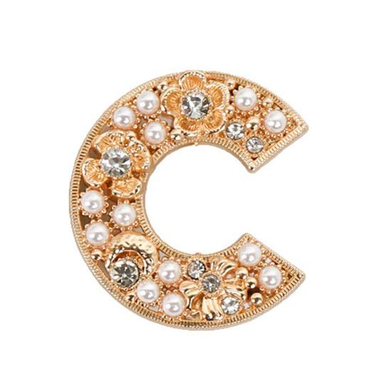 Retro Style Brooch Letter C-Shape Brooch with Rhinestones Imitation Pearls Suits Coats Sweaters Pin Commuting Dating золотистый
Retro Style Brooch Letter C-Shape Brooch with Rhinestones Imitation Pearls Suits Coats Sweaters Pin Commuting Dating золотистый