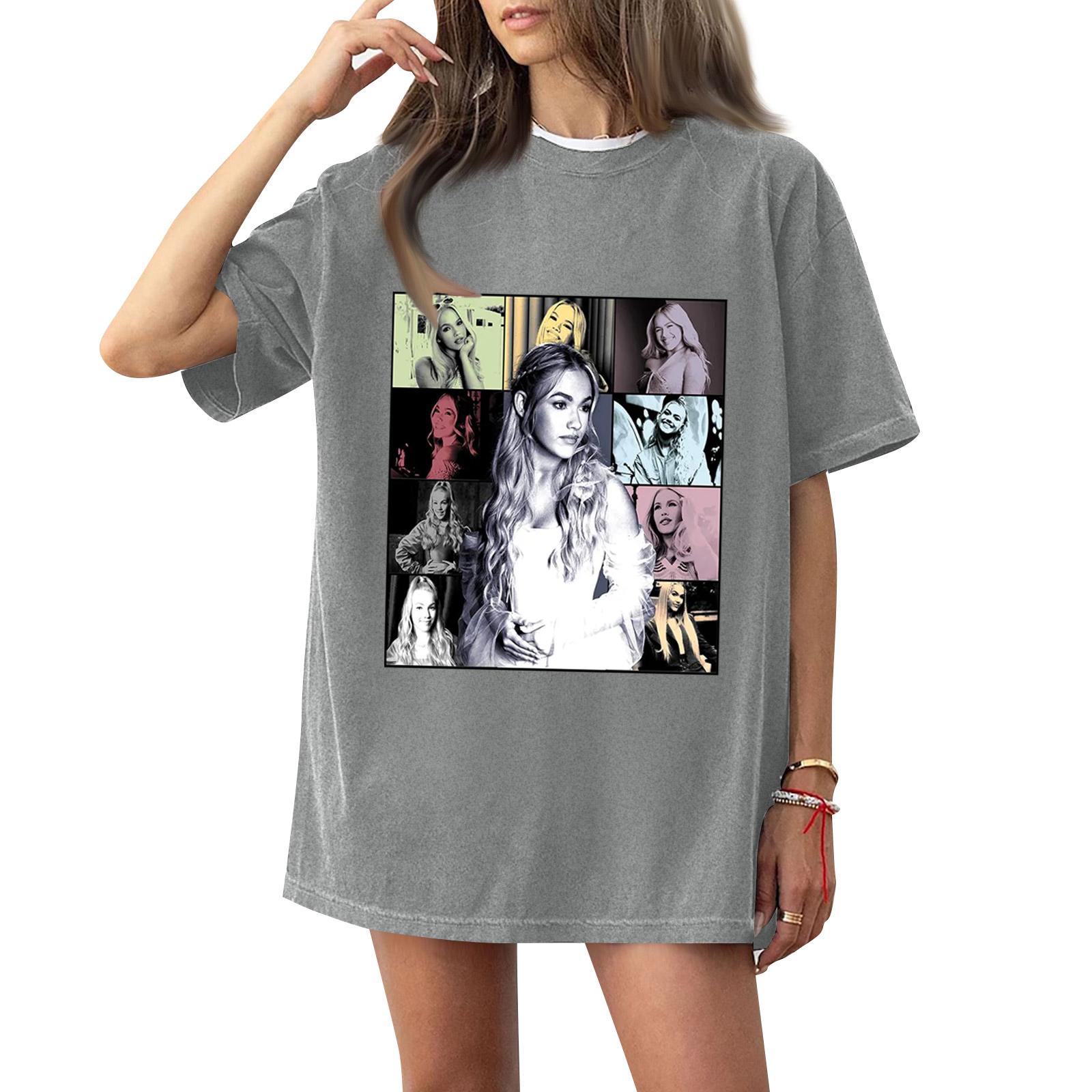 Women s Casual Short Sleeve T-Shirt Crew Neck Loose Fit Graphic Print Top Comfortable Everyday Wear L
Women s Casual Short Sleeve T-Shirt Crew Neck Loose Fit Graphic Print Top Comfortable Everyday Wear L
