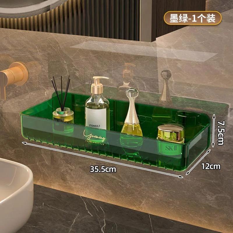 Bathroom White Shelf Rack Wall-mounted Washbasin No-punch Washroom Wall Mounted Cosmetic Storage Transparent Shelf Organiser
Bathroom White Shelf Rack Wall-mounted Washbasin No-punch Washroom Wall Mounted Cosmetic Storage Transparent Shelf Organiser