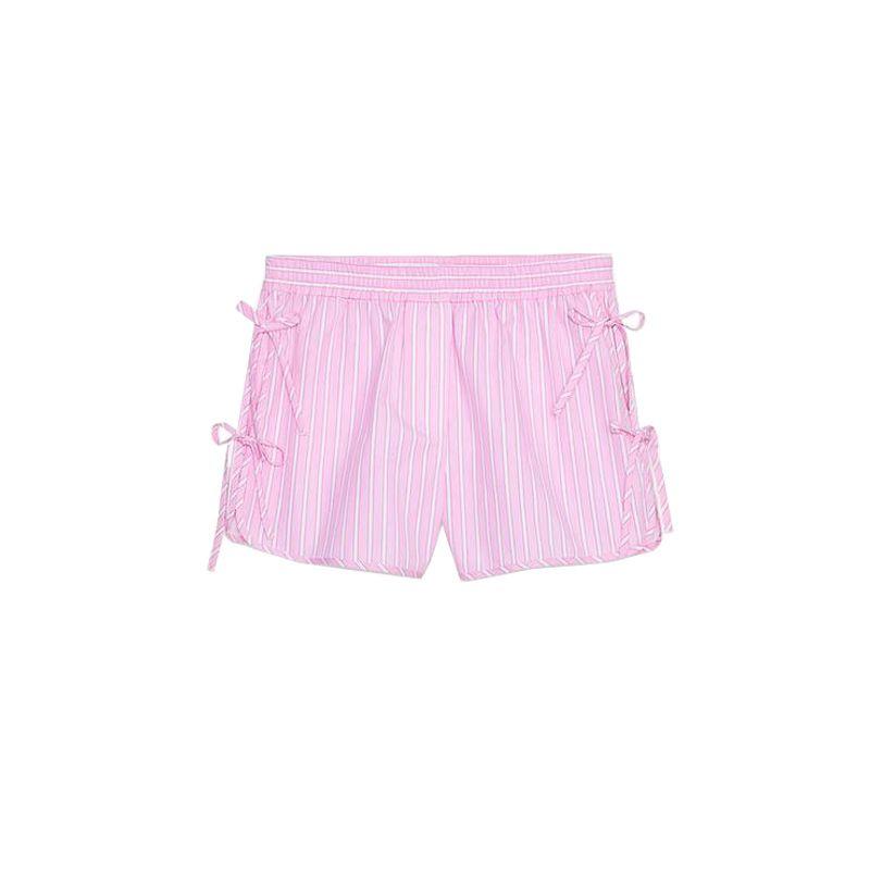 Bowknot Decoration Stripes V Neck Sleeveless Tops 3709521 Mid-Waist Stripes Stripes Poplin Shorts 3686521 Pink shorts L
Bowknot Decoration Stripes V Neck Sleeveless Tops 3709521 Mid-Waist Stripes Stripes Poplin Shorts 3686521 Pink shorts L