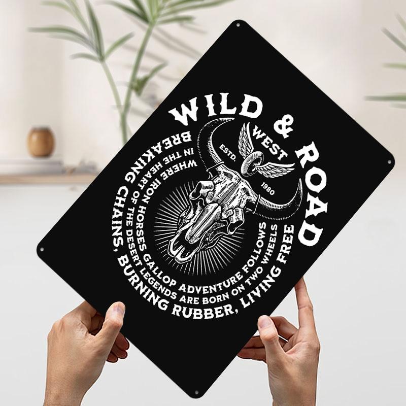 Wild Road West Design Tin Plaque Poster Customized Wall Art Retro Vintage Metal Signs for Man Cave Aesthetic Room Decor Men 20x30cm(7.8x11.8inch)
Wild Road West Design Tin Plaque Poster Customized Wall Art Retro Vintage Metal Signs for Man Cave Aesthetic Room Decor Men 20x30cm(7.8x11.8inch)