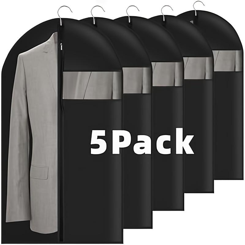 5Pcs Dustproof & Space Saving Garment Bags, Zipper Hanging Suit Dress Covers, Wardrobe Clothes Storage Organizer for Home Closet 60x80cm
5Pcs Dustproof & Space Saving Garment Bags, Zipper Hanging Suit Dress Covers, Wardrobe Clothes Storage Organizer for Home Closet 60x80cm