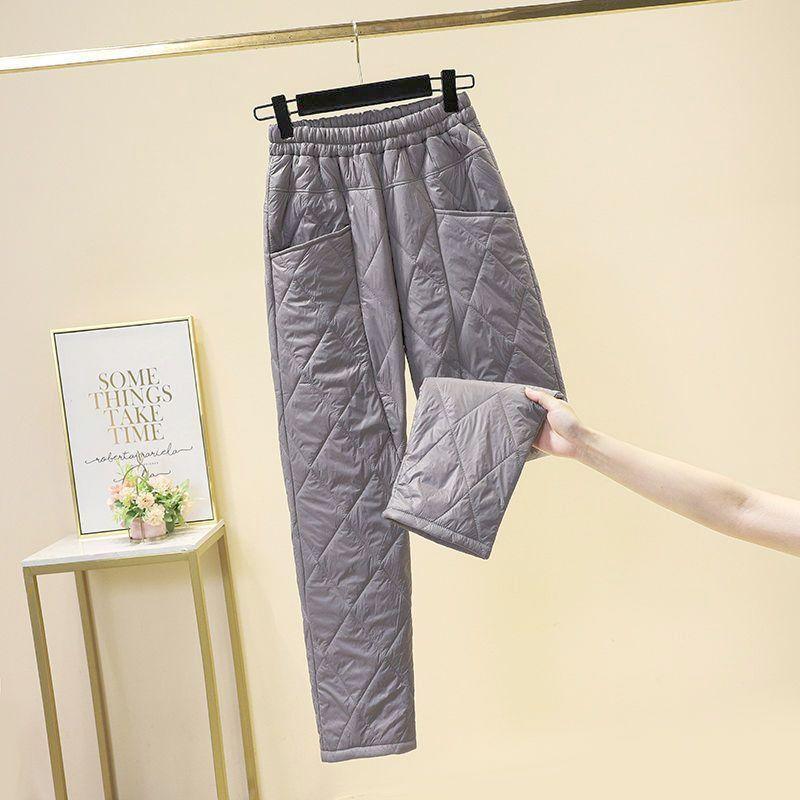 Ультратонкие пуховые брюки женские новые высококачественные свободные зимние утолщенные прямые хлопковые брюки с высокой талией 4XL серый
Ультратонкие пуховые брюки женские новые высококачественные свободные зимние утолщенные прямые хлопковые брюки с высокой талией 4XL серый
