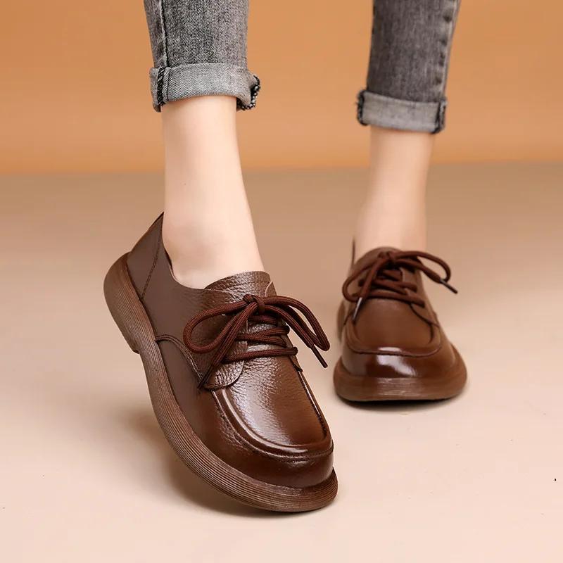 Модная весенняя новинка женская обувь натуральная кожа ретро мода лоферы мягкая подошва британская удобная шнуровка противоскользящая повседневная обувь 2025 42 коричневый
Модная весенняя новинка женская обувь натуральная кожа ретро мода лоферы мягкая подошва британская удобная шнуровка противоскользящая повседневная обувь 2025 42 коричневый