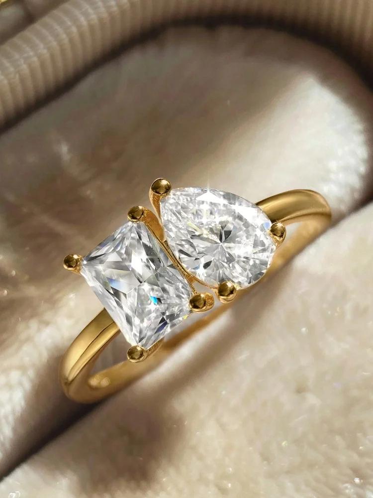 copper Simple Classic WaterDrop Square Zircon Ring Ideal For Women Engagement Wedding Fashion High Quality Fine Jewellery 5 золотистый
copper Simple Classic WaterDrop Square Zircon Ring Ideal For Women Engagement Wedding Fashion High Quality Fine Jewellery 5 золотистый