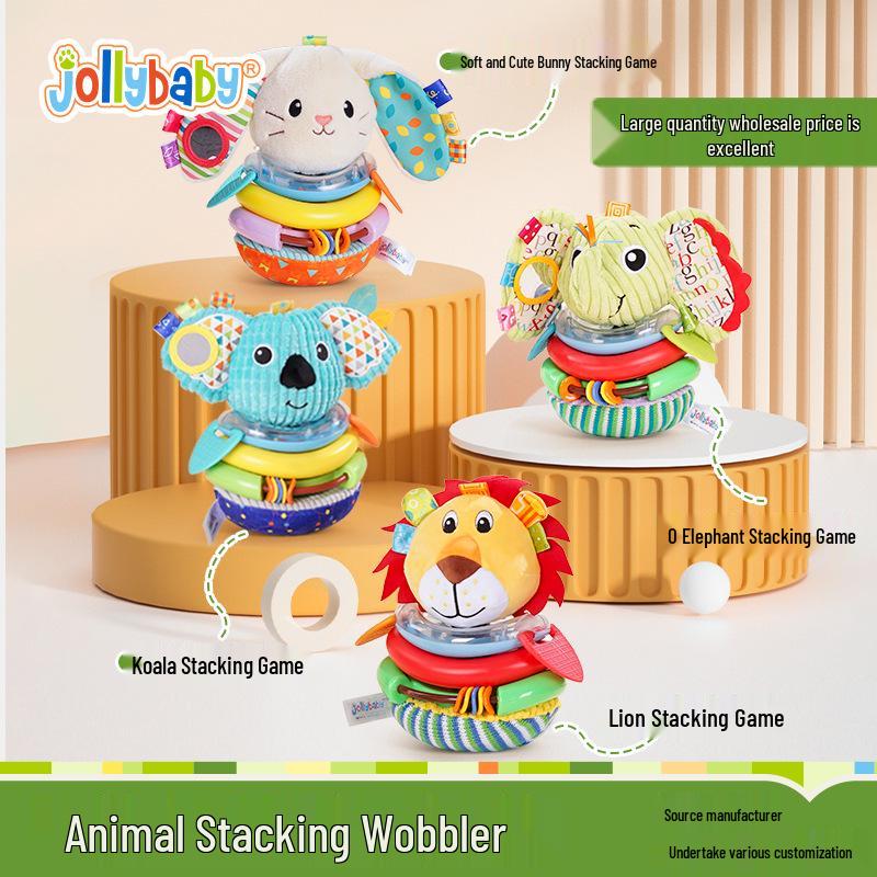 Jollybaby Ring Toss Stacking Game: Baby Hand Rattle & Educational Tumbler Toy for Ages 0-1
Jollybaby Ring Toss Stacking Game: Baby Hand Rattle & Educational Tumbler Toy for Ages 0-1