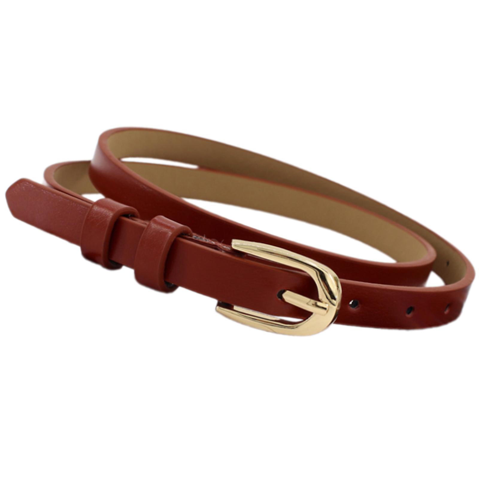 Женский ремень из искусственной кожи Тонкий пояс Декоративное украшение на талию для джинсов и платьев Элегантный дизайн с золотой пряжкой 2
Женский ремень из искусственной кожи Тонкий пояс Декоративное украшение на талию для джинсов и платьев Элегантный дизайн с золотой пряжкой 2