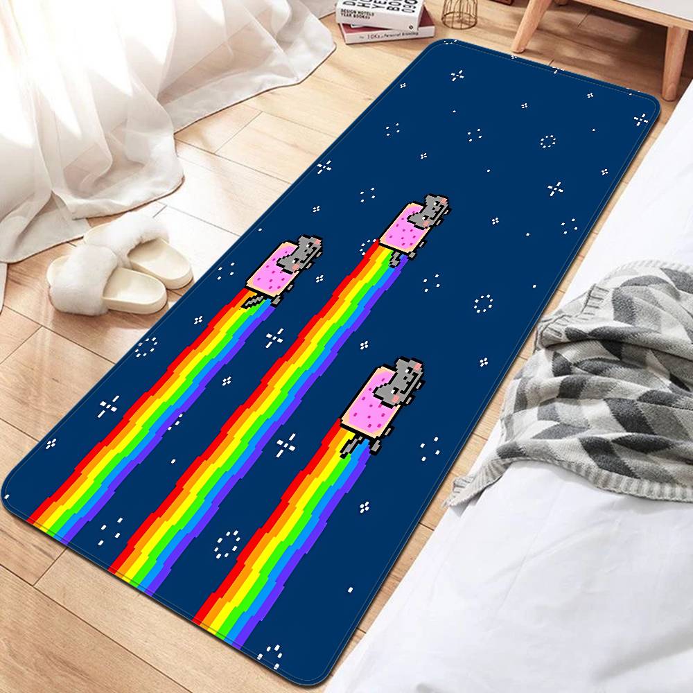 Cartoon N-Nyan Cats Room Mats Cheaper Anti-slip Modern Living Room Balcony Printed Welcome Rug 40x60cm
Cartoon N-Nyan Cats Room Mats Cheaper Anti-slip Modern Living Room Balcony Printed Welcome Rug 40x60cm
