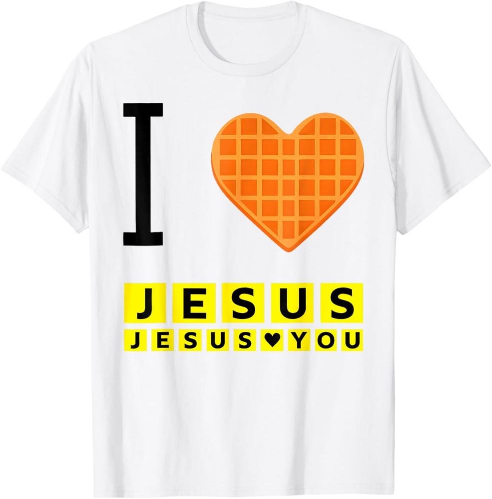 I Love Jesus Waffle Heart Funny Christian Breakfast T-Shirt HOT ITEM Unisex T-Shirt L
I Love Jesus Waffle Heart Funny Christian Breakfast T-Shirt HOT ITEM Unisex T-Shirt L