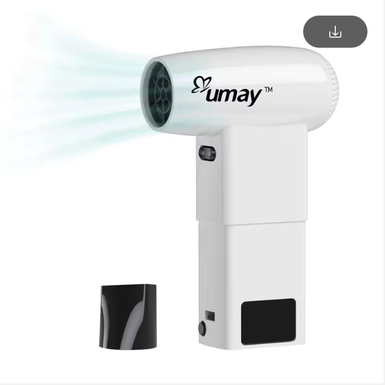 Umay Portable Hair Dryer with Lithium Battery USB Saving Energy Interface Outdoor and Indoor Wireless Blower
Umay Portable Hair Dryer with Lithium Battery USB Saving Energy Interface Outdoor and Indoor Wireless Blower