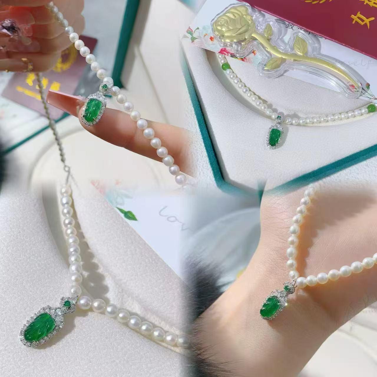 Elegant Natural Pearl Jade Necklace - Light Luxury Clavicle Chain for Women, Perfect Gift for Girlfriend or Mother, New Style
Elegant Natural Pearl Jade Necklace - Light Luxury Clavicle Chain for Women, Perfect Gift for Girlfriend or Mother, New Style