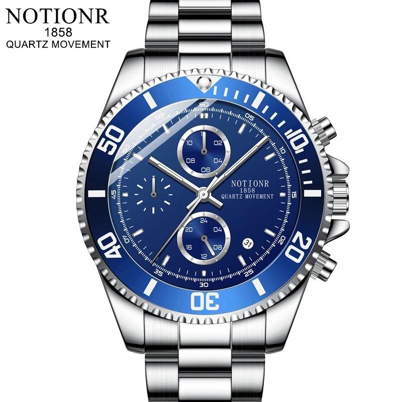 Fashion Business Men s Hands Military Men s Watch Multi-dial Men s Watch Quartz Watch Stainless steel watch срібний/білий
Fashion Business Men s Hands Military Men s Watch Multi-dial Men s Watch Quartz Watch Stainless steel watch срібний/білий