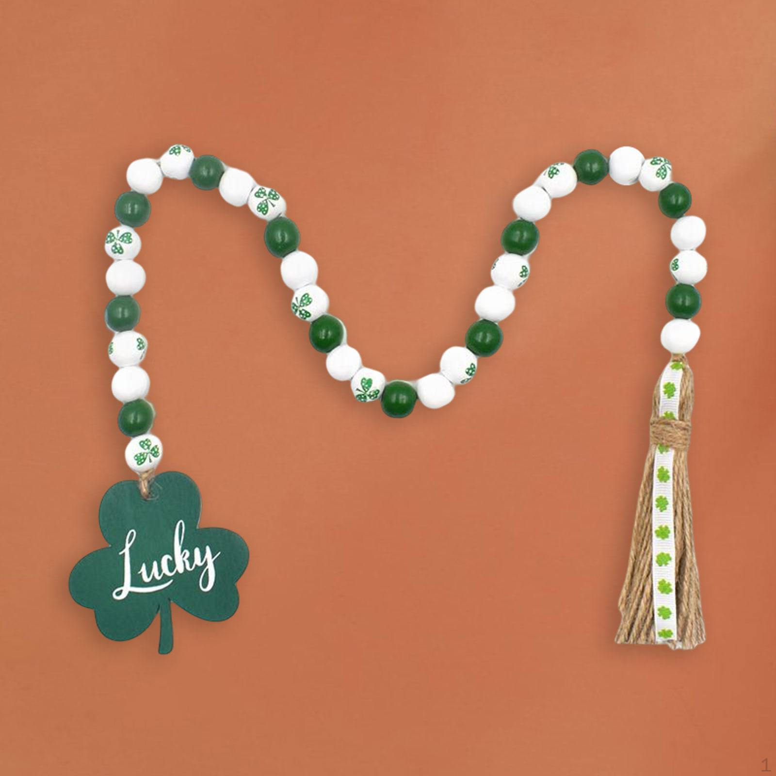 ST Day Wood Beads Garland Farmhouse Prayer Wall Hanging Leaves Pendant Necklace for Decoration
ST Day Wood Beads Garland Farmhouse Prayer Wall Hanging Leaves Pendant Necklace for Decoration