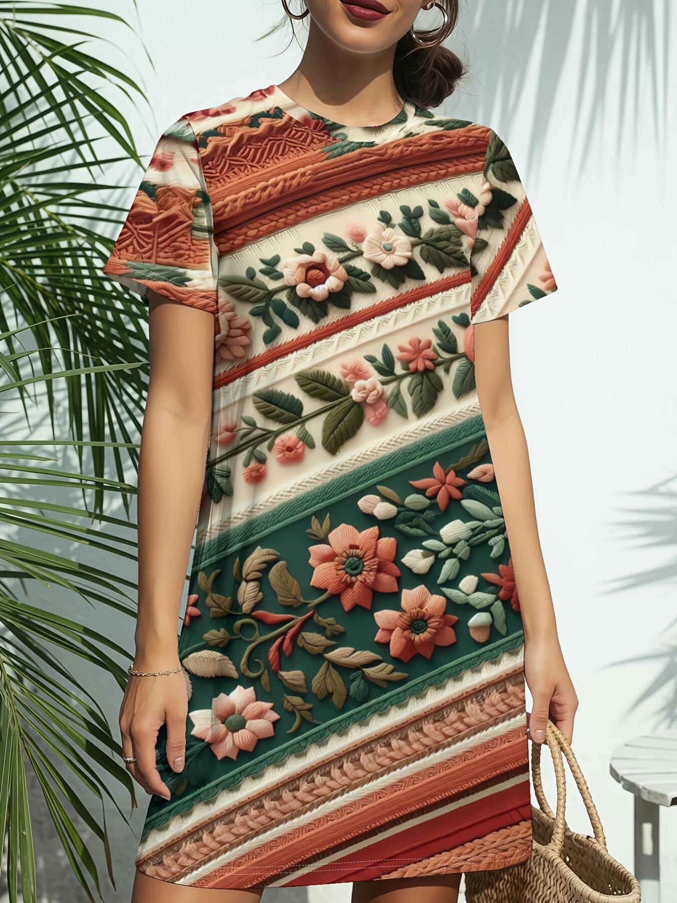 TapestryNew Women s Crew Neck Short Sleeve T-Shirt Dress. American Style Fashion Trend Digital Print. Spring ; Summer Casual Versatile - Elegant ; Uni XL дубильная кора
TapestryNew Women s Crew Neck Short Sleeve T-Shirt Dress. American Style Fashion Trend Digital Print. Spring ; Summer Casual Versatile - Elegant ; Uni XL дубильная кора