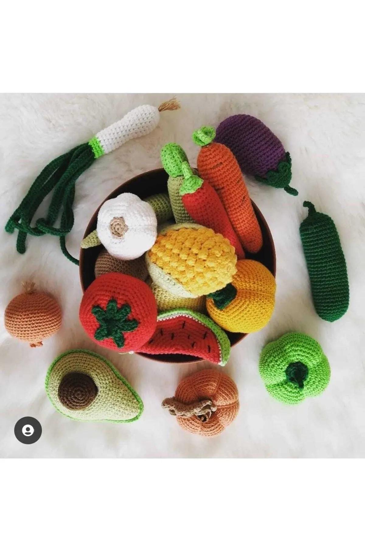 Фрукты и овощи амигуруми - органическая игрушка
Фрукты и овощи амигуруми - органическая игрушка