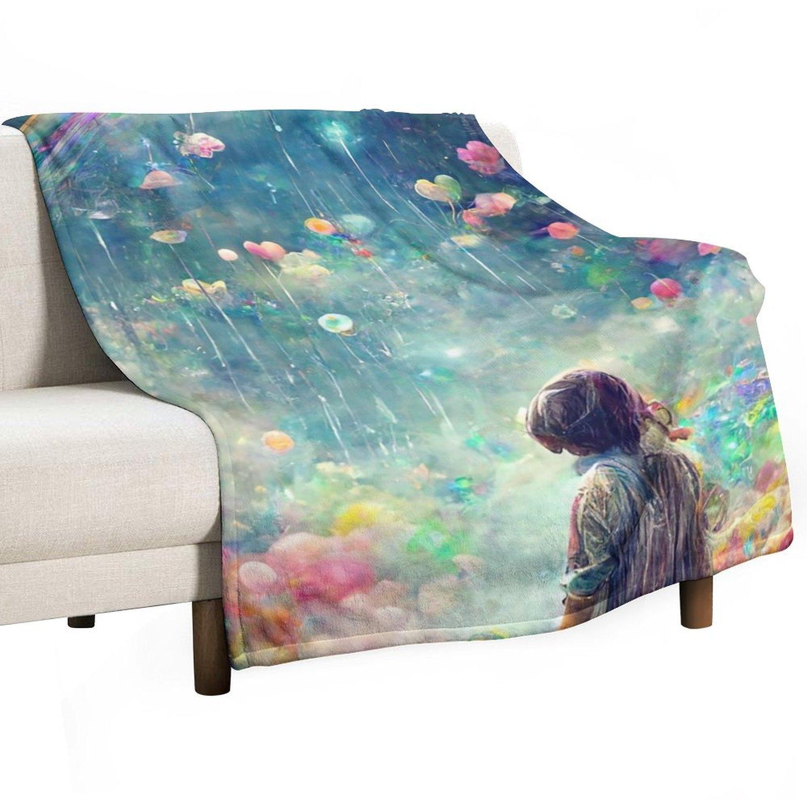 Bubble Girl Dreamer Rainbow Abstract Art Print Throw Blanket Quilt Blankets For Sofas Vintage Summer Blankets 30x40in
Bubble Girl Dreamer Rainbow Abstract Art Print Throw Blanket Quilt Blankets For Sofas Vintage Summer Blankets 30x40in