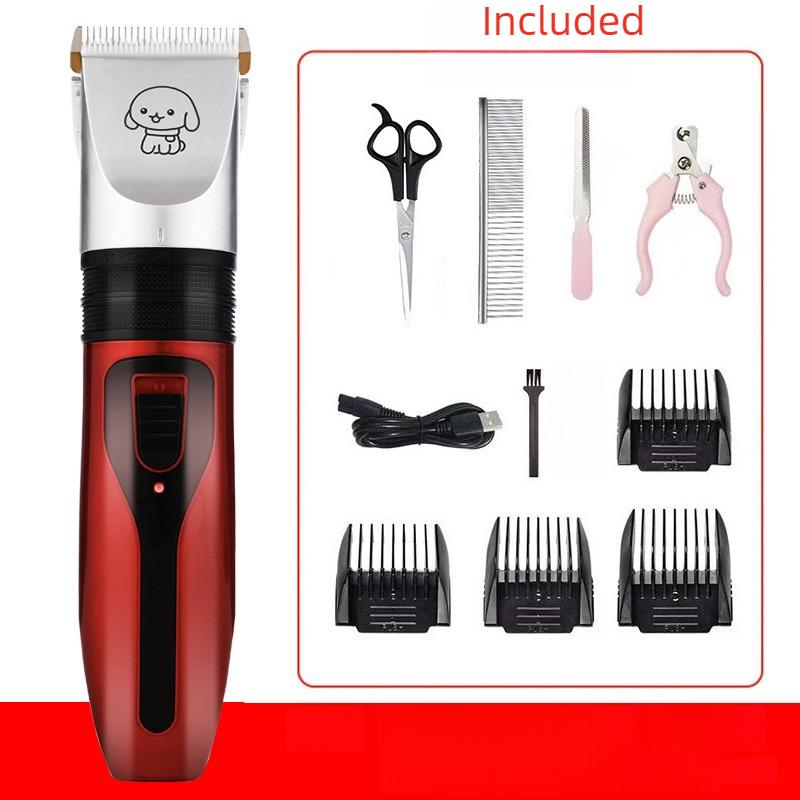 Dog Hair Pusher Dog Shaver Pet Electric Push Shears Electric Fader Hair Clipper Set Cat Fur Clipper Low Sound Pet Hair Trimmer
Dog Hair Pusher Dog Shaver Pet Electric Push Shears Electric Fader Hair Clipper Set Cat Fur Clipper Low Sound Pet Hair Trimmer