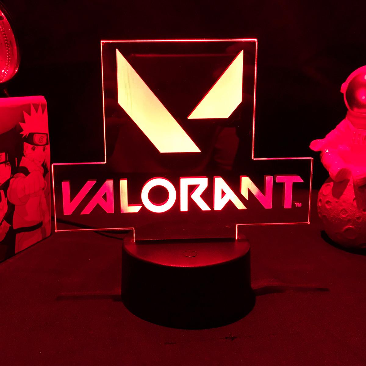 Игровой Valorant 3d светодиодный светильник для детей, декор для спальни, геймер, подарок на день рождения, украшение для видеоигровой комнаты, светодиодная прикроватная лампа
Игровой Valorant 3d светодиодный светильник для детей, декор для спальни, геймер, подарок на день рождения, украшение для видеоигровой комнаты, светодиодная прикроватная лампа