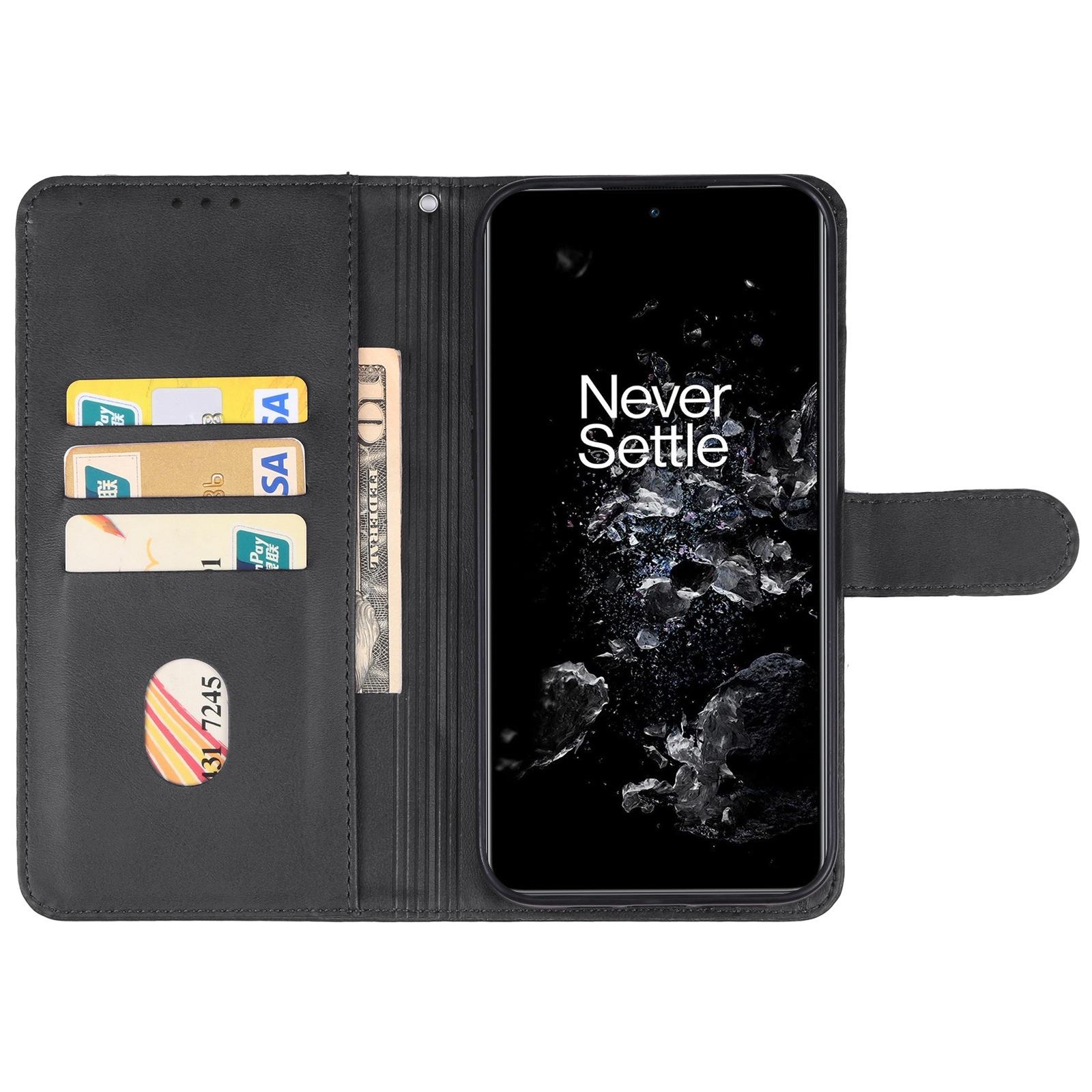 For OnePlus 11 5G Calf Texture PU Leather Wallet Case Flip Folio Stand Magnetic Protective Phone Cover with Strap Black
For OnePlus 11 5G Calf Texture PU Leather Wallet Case Flip Folio Stand Magnetic Protective Phone Cover with Strap Black