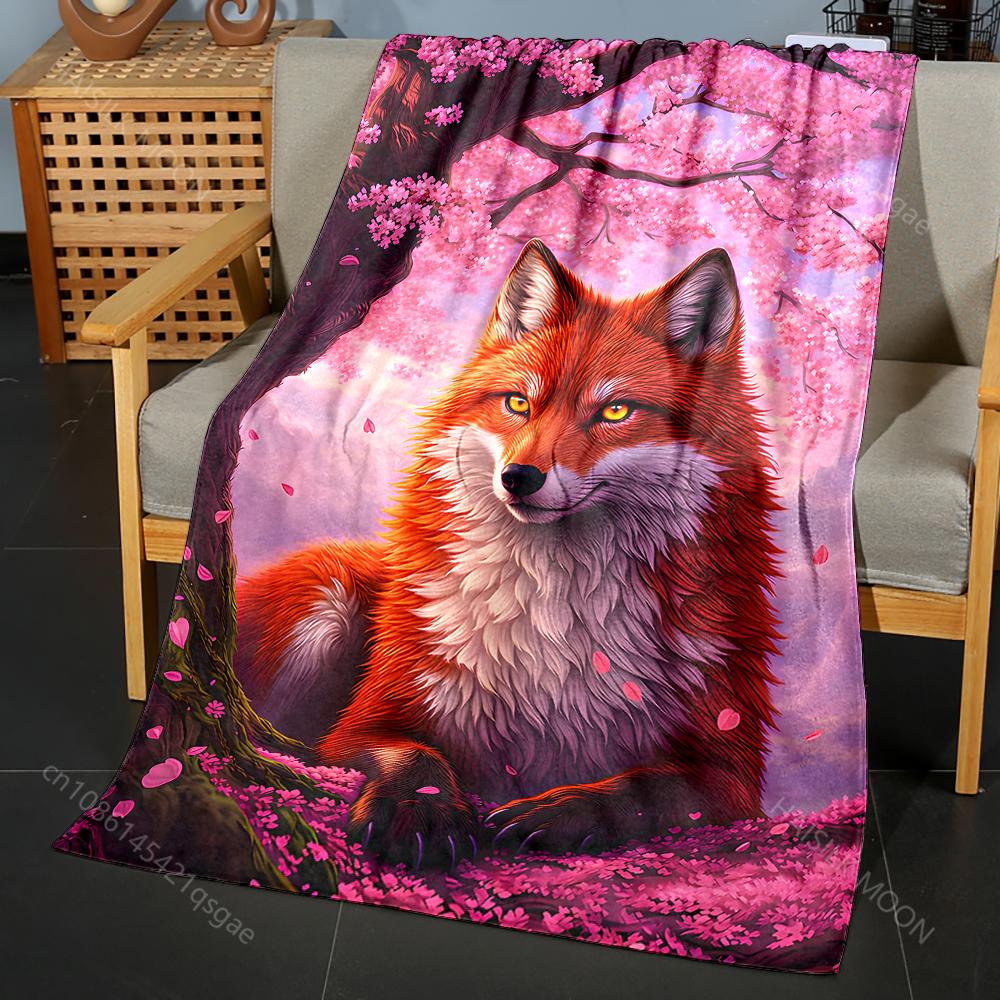 Multiple sizes Fox and cherry blossom tree Print Blanket Flannel Material Soft Warm for All Seasons Home Outdoor Camping Picnics 75x90cm
Multiple sizes Fox and cherry blossom tree Print Blanket Flannel Material Soft Warm for All Seasons Home Outdoor Camping Picnics 75x90cm