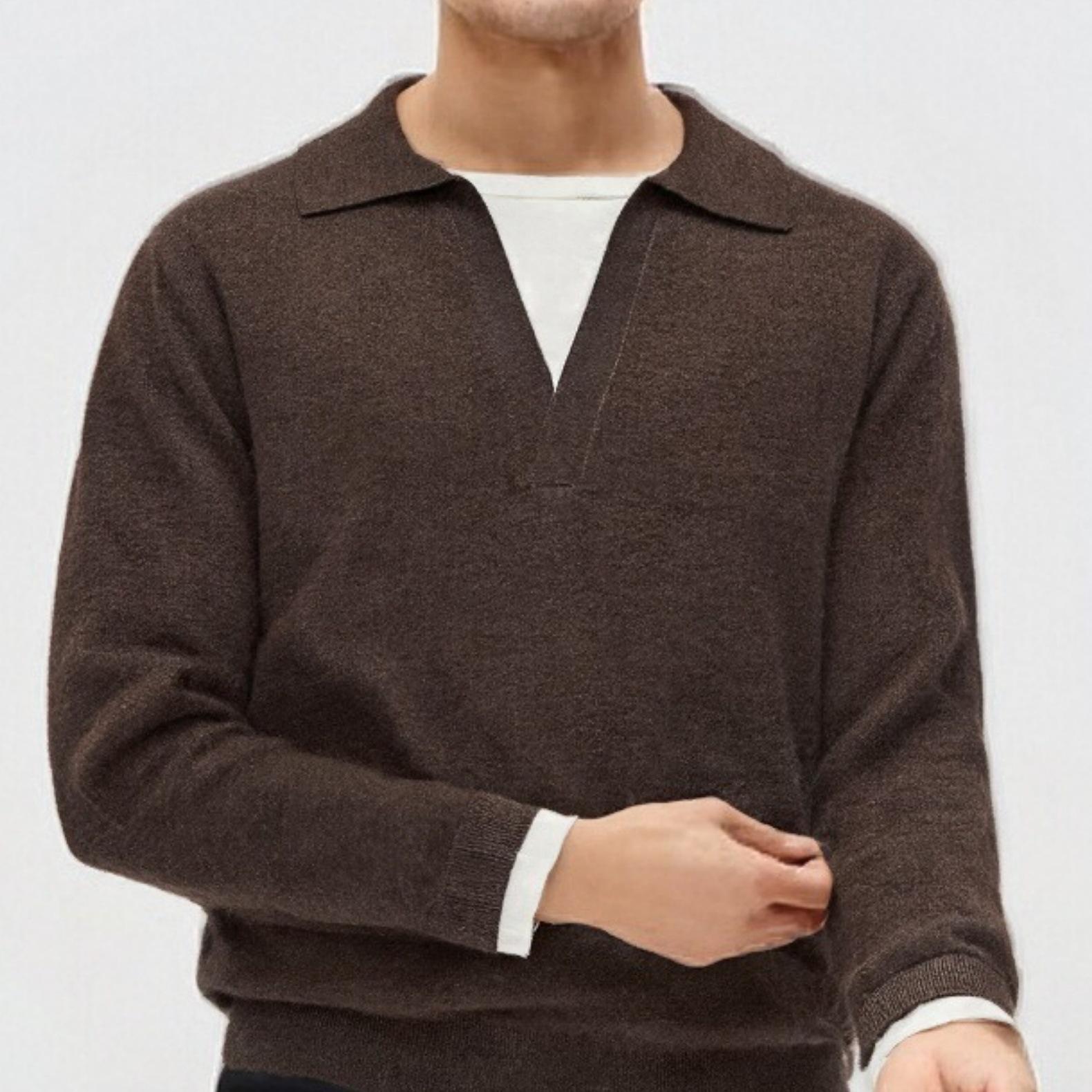 Men s V-Neck Fake Two-Piece Sweater: Autumn/Winter Old Money Style Polo Collar Knitwear XL (suggested 140-160 kg) квітковий/коричневий
Men s V-Neck Fake Two-Piece Sweater: Autumn/Winter Old Money Style Polo Collar Knitwear XL (suggested 140-160 kg) квітковий/коричневий