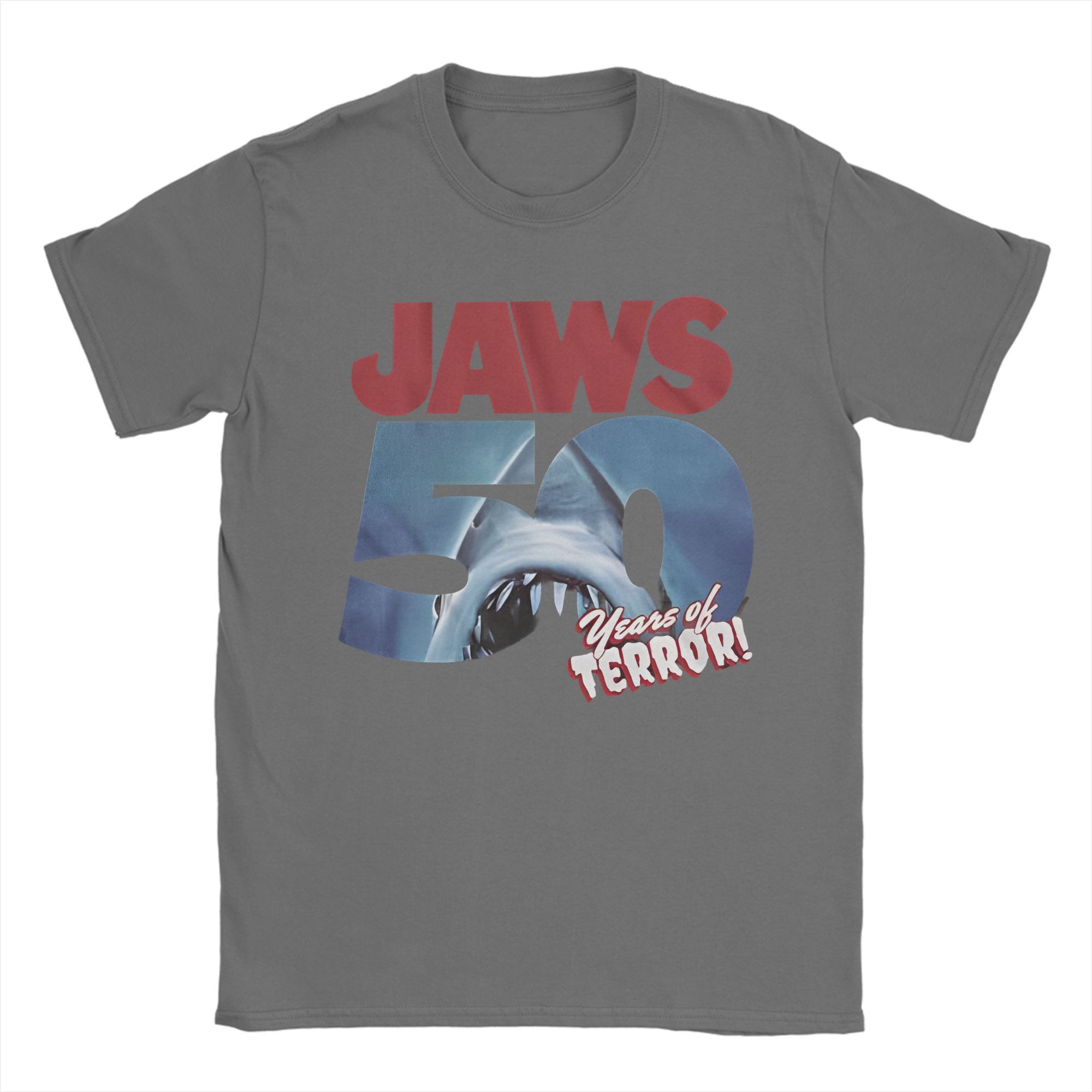 Jaws 50th Anniversary Iconic Movie Men T Shirts Classic Shark Funny Tees Short Sleeve Crew Neck T-Shirts Cotton Big Size Tops 4XL
Jaws 50th Anniversary Iconic Movie Men T Shirts Classic Shark Funny Tees Short Sleeve Crew Neck T-Shirts Cotton Big Size Tops 4XL